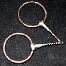 Unmarked Half Breed Twisted Wire Training Iron Loose Ring Snaffle Bit 5-... - £109.83 GBP