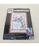 God&#39;s Gift Dimensions Ribbon Embroidery Kit 10&quot; x 14&quot; 1997 #1501 Himsworth - £11.45 GBP