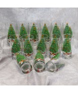 Anchor Hocking Holiday Magic Christmas Tree Glasses Tumblers 5-1/2&quot; Lot ... - $461.58 MXN