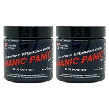 Manic Panic Semi-Permanent Hair Color Cream Blue Panther 4 Oz (Pack of 2) - £15.50 GBP