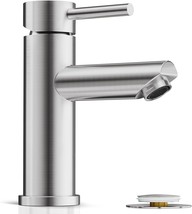 Phiestina Bathroom Faucet 1 Hole, Brushed Nickel Single Hole Single Handle, Bn - £26.21 GBP