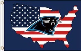 Carolina Panthers Vertical Flag 3X5 Ft Polyester Banner USA 90x150cm - $375.42 MXN