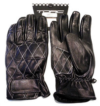 TORC Silver Lake Retro Armor Reinforced Soft Leather Motorcycle Gloves - £23.85 GBP