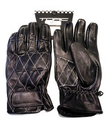 TORC Silver Lake Retro Armor Reinforced Soft Leather Motorcycle Gloves - £23.55 GBP