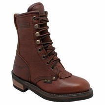 4173 AdTec Chestnut, Children&#39;s Packer, Western Leather Boot ◉1 - £87.65 GBP