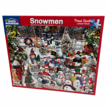 Snowmen White Mountain Jigsaw Puzzle Of Finest Quality 1000 Piece #564 Very Nice - $17.98