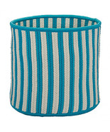 Colonial Mills 14 x 14 x 12 in. Baja Stripe Basket Teal - $103.86