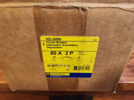 Square D HDL26080, PowerPact, Circuit Breaker 80A 2P (NOS) - $631.13