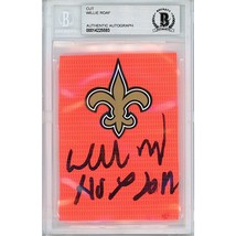 Willie Roaf Auto New Orleans Saints Signed Football Pylon Beckett Autograph Slab - £69.08 GBP