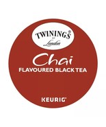 TWININGS CHAI FLAVOURED BLACK TEA KCUPS 24CT - $25.74