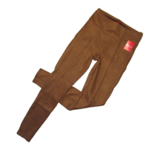 NWT SPANX 20322R Faux Suede Leggings in Rich Caramel Seamed Pull-on Pants S - $62.00