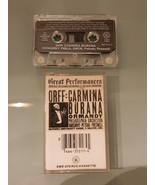 OREFF-CARMINA BURANA ORMANDY-Great Performances-Vintage Cassette - $18.26 CAD