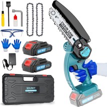 Mini Chainsaw Cordless, Portable Handheld Small Chainsaw 6Inch Mini Chai... - $55.99