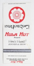 Hula Hut New Tokyo Restaurant - Honolulu, Hawaii 30 Strike Matchbook Cover HI - £1.37 GBP