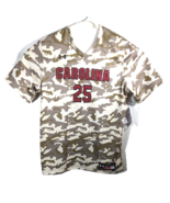 South Carolina Gamecocks Baseball Shirt #25 Mens XL Beige Camo Under Arm... - £62.91 GBP