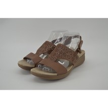 Wear Ever Jordan Faux Leather Brown Sandals Spring Summer Hook and Loop ... - £15.90 GBP