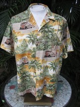 Made in Hawaiian shirt XL 26 pit to pit RJC cotton puddle hopper woodie surfing - £15.27 GBP