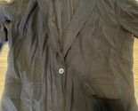 Open Edit Womens Notch Collar Long Sleeve Button Up Blazer. Black Size L... - $19.79