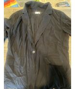 Open Edit Womens Notch Collar Long Sleeve Button Up Blazer. Black Size L... - €16,86 EUR