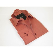 Men's Shirt Hankie CASILA Turkey Cotton Blend Long Sleeves 501770-50 Rust image 2