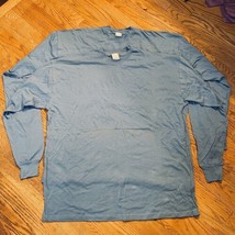 Two (2) Big Body Club Blue 3X Shirts Long Sleeve 100% Cotton USA Made *R... - $13.50