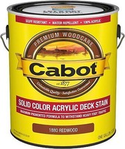 Cabot 140.0001880.007 Solid Color Decking Stain, Redwood - $96.93