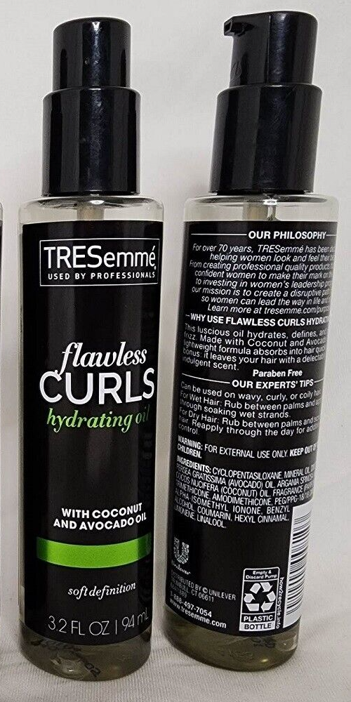 (2 Ct) Tresemme Flawless Curls Hydrating Oil W/ Coconut & Avocado Oil 3.2 Fl Oz - $26.72