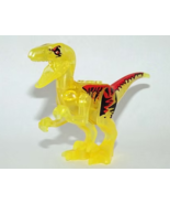 MBricks Yellow Velociraptor Clear Jurassic World dinosaur Toys Movie Min... - $9.00