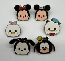 6 Disney Tsum Tsum Series 1 Mystery Pins Mickey Minnie Donald Daisy Goofy Oswald - £26.00 GBP