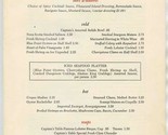 Captain&#39;s Table Dinner Menu Quail Woodcock Scottish Grouse Bear and Biso... - $27.72