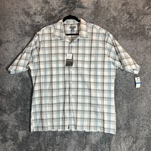 Van Heusen AIR All-Over Cooling Wicking Shirt Mens XL Classic Fit Short Sleeve - $12.99