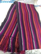 Coldwater Creek Women&#39;s Mixed Stripes Knit Scarf NWT Fall Tones - £15.56 GBP