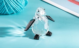 LONGWIN Crytal Cute Penguin Figurines Collectible Glass 3&quot; x  2.5&quot; - $22.01