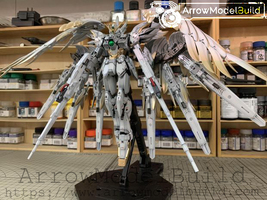 ArrowModelBuild Wing Gundam Snow White Built &amp; Painted MG 1/100 Model Kit - £778.75 GBP