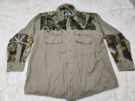 Camo Master Sportsman Rugged Outdoor Gear Prestige Button Down XL Shirt ... - £12.93 GBP