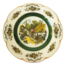 Ascot Service Plate Charger by Wood &amp; Sons England Quaint Village Scene ... - £18.90 GBP