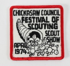 Vintage 1974 Chickasaw Festival of Scouting Show Boy Scouts BSA Camp Patch - £9.40 GBP