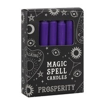 12 Purple Prosperity Chime (Mini) Ritual Spell Candles! - $9.85