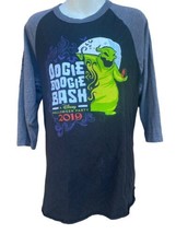 VTG 2019 Disney Halloween Party Raglan shirt Black S Oogie Boogie Bash P... - £31.14 GBP