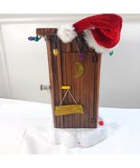 Gemmy Christmas Santa&#39;s Farting Outhouse bathroom Lights Sounds Claus WORKS - $877.35 MXN
