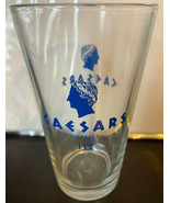 Vintage CAESARS PALACE ITT Lake Tahoe Pint Beer Glass Cool Logo - £4.68 GBP