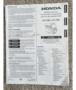 Honda GC160 GC190 Engine Owner&#39;s Manual English Spanish French - $13.79 CAD