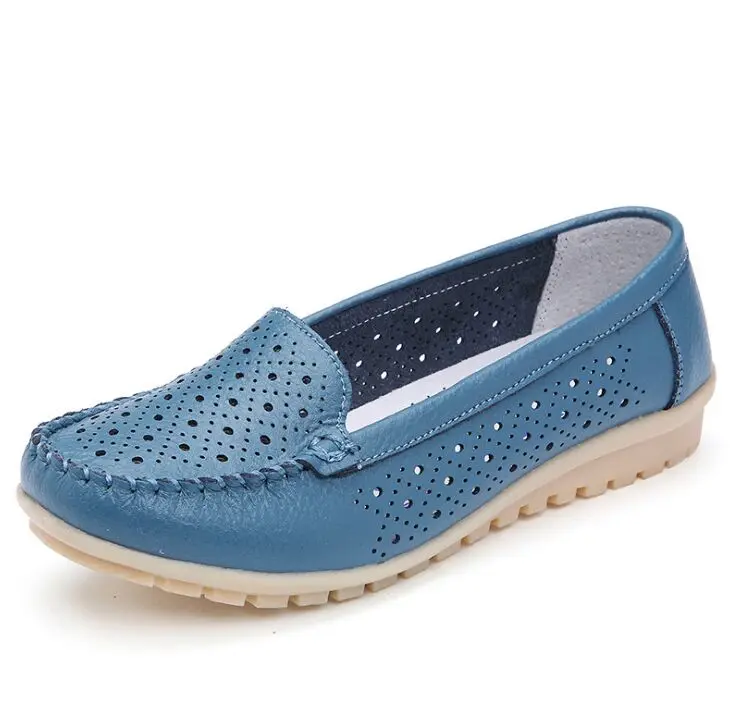 New 2024 Spring 2 Styles Soft Casual leather Flat Shoes For Women Loafers Chauss - £125.67 GBP