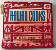 Hawaii Cooks Maili Yardley SIGNED w Vintage Iolani Palace Menus 1973 - £55.45 GBP