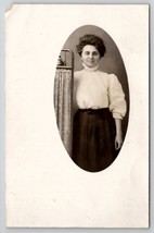 RPPC Pretty Edwardian Woman with Dressing Screen Margaret Moses  Postcard D24 - £11.74 GBP
