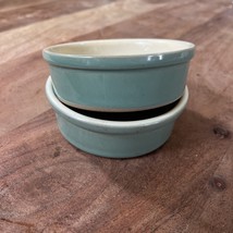2 DENBY Stoneware 4&quot;  Manor Green Ramekin Cups - $337.63 MXN
