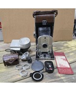 Vtg Polaroid Land Camera Model 95 Untested with Light Meter Filters Flas... - $26.45 CAD