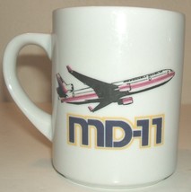 vintage ceramic coffee mug, McDonnell Douglas MD-11 &quot;Larry&quot; airliner trijet - £19.55 GBP
