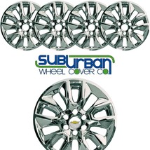 2018-2024 Chevrolet Silverado 1500 Custom # 2200P-C 20&quot; Chrome Wheel Skins SET/4 - £103.20 GBP