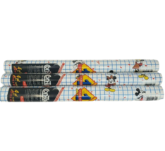 VINTAGE 1989 3 ROLLS RUBBERMAID DISNEY MICKEY + MINNIE MOUSE CON-TACT CO... - $47.50